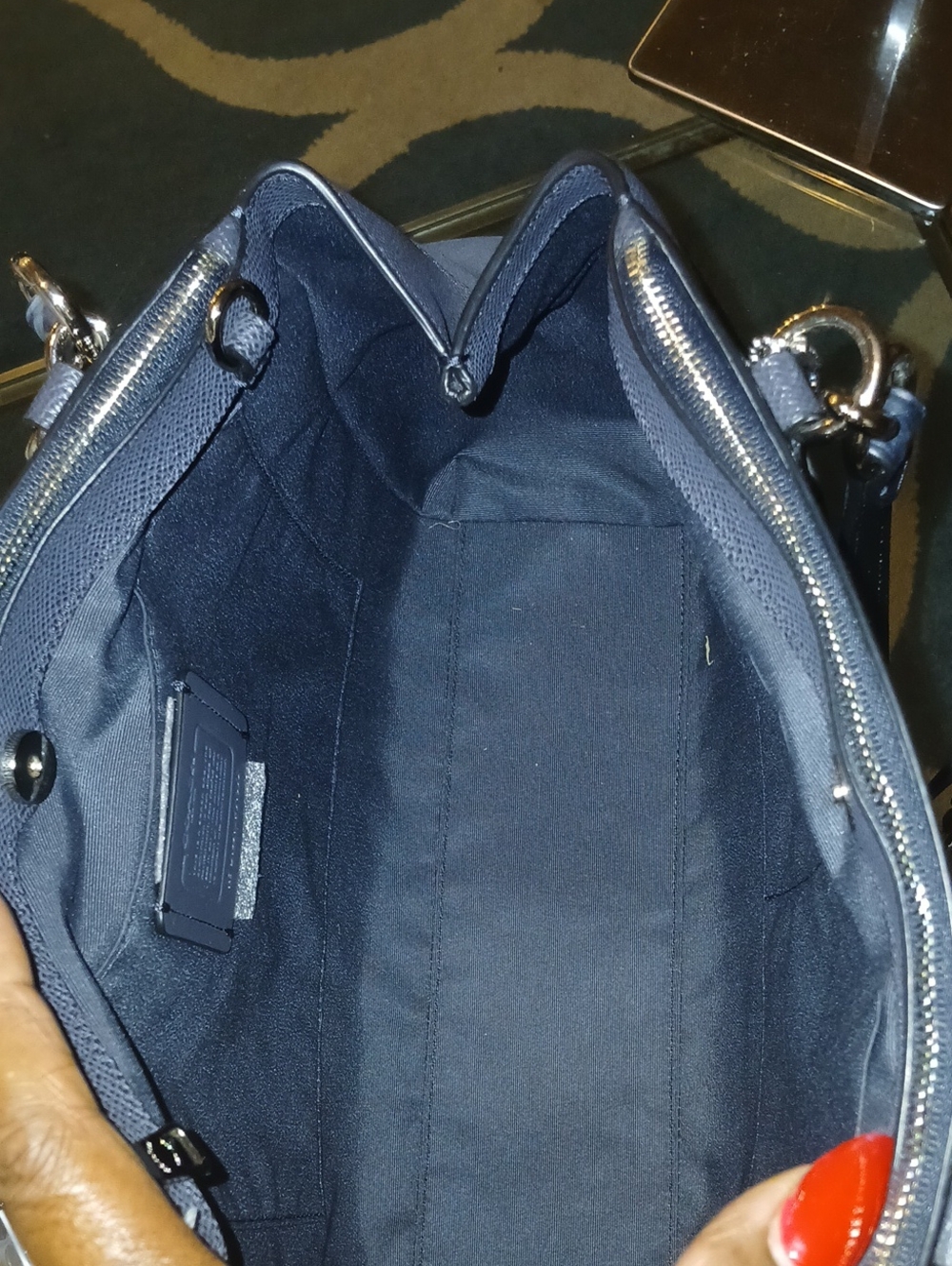 Coach Brooke Carryall Patchwork Leather & Suede Shoulder Bag - Picture 11 of 13